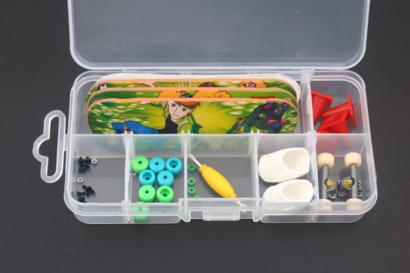 RemeeHi DIY Fingerboard with Nuts Trucks Tool Kit Basic Bearing Wheels Packaged in Box - Image 2